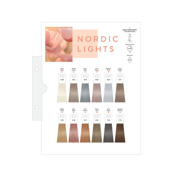 CUTRIN AURORA Nordic Lights Color Chart - CUTRIN