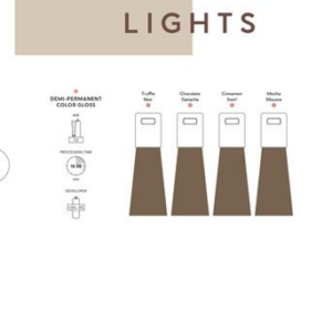 CUTRIN AURORA Nordic Lights Color Chart for shades 3.0, 5.0, 5.74, 6.17